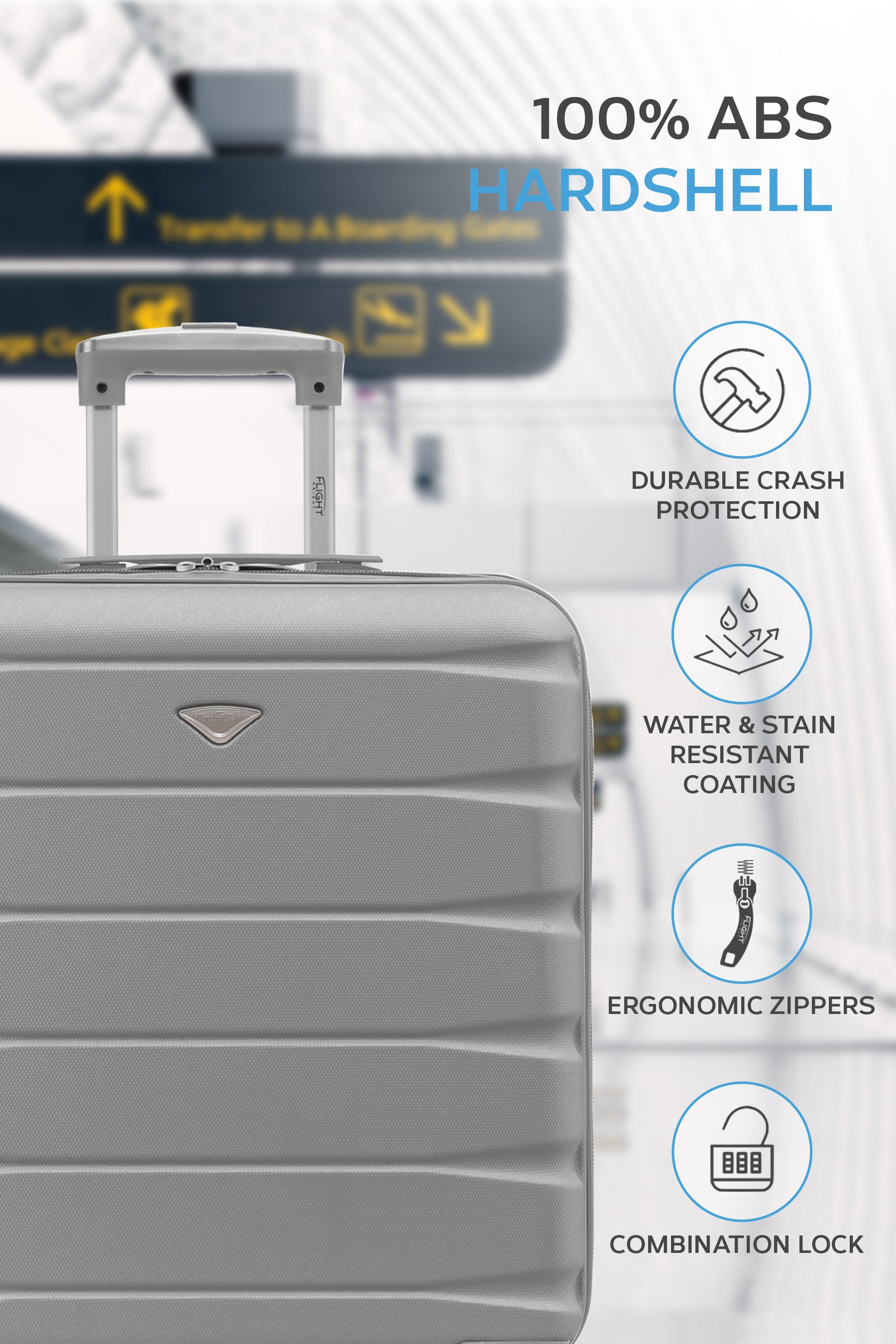 56x45x25cm SAFIR Carry on Cabin Case