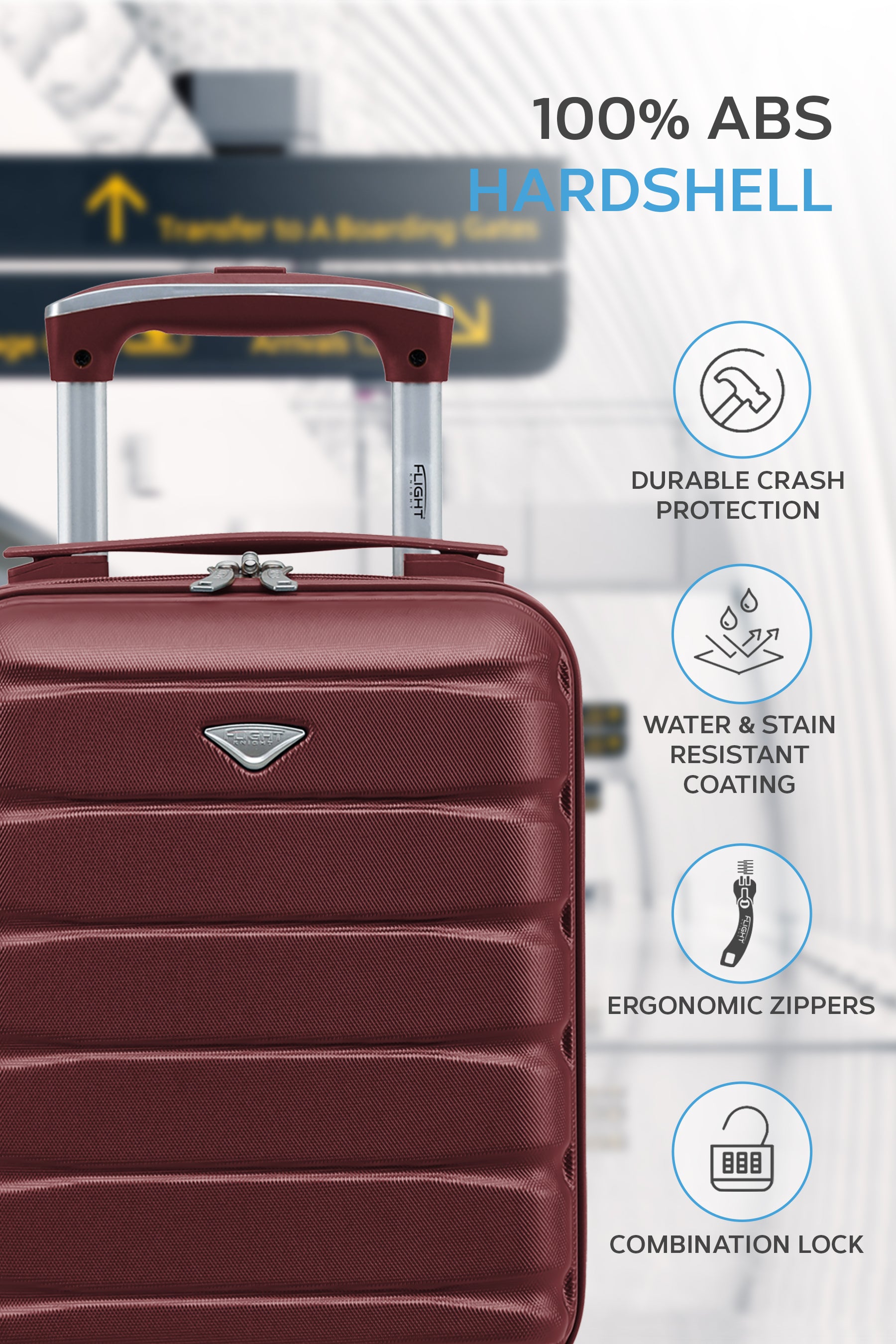 40x20x25cm SAFIR Carry on Cabin Case