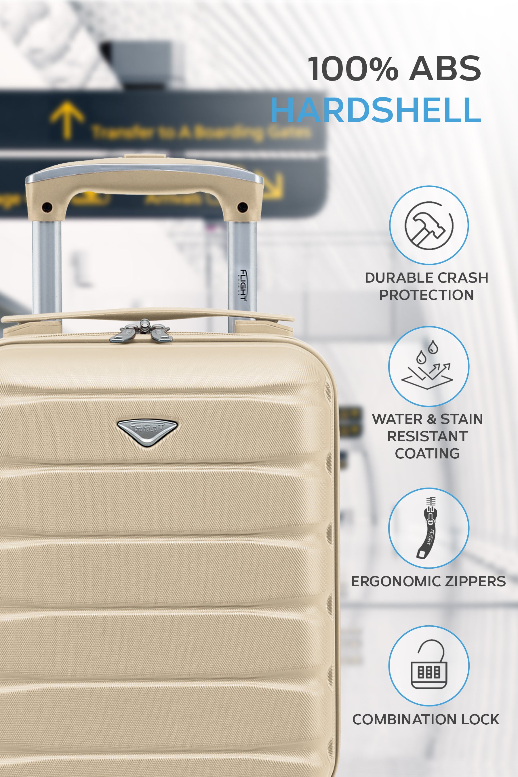 40x20x25cm SAFIR Carry on Cabin Case