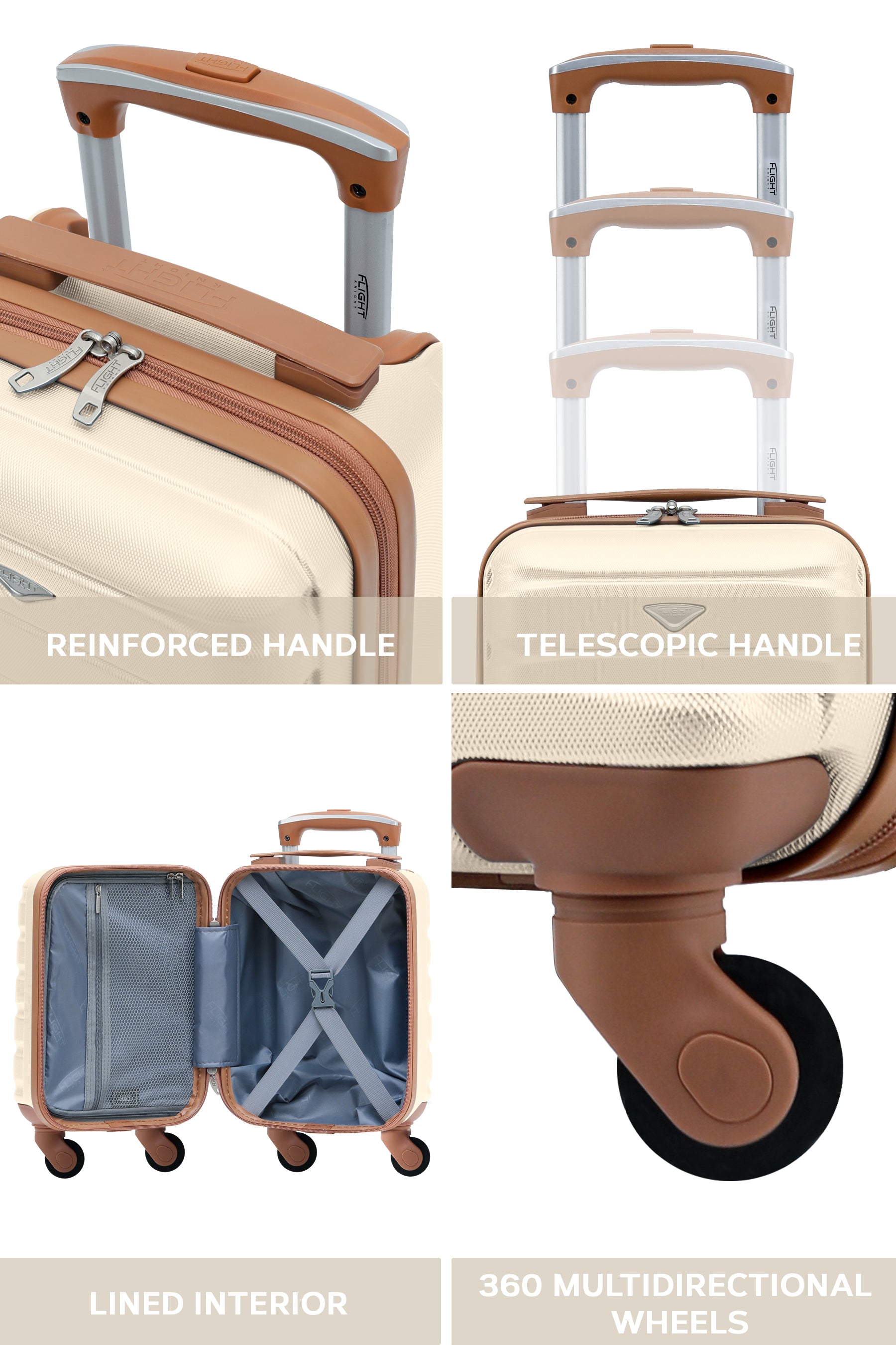 40x20x25cm SAFIR Carry on Cabin Case