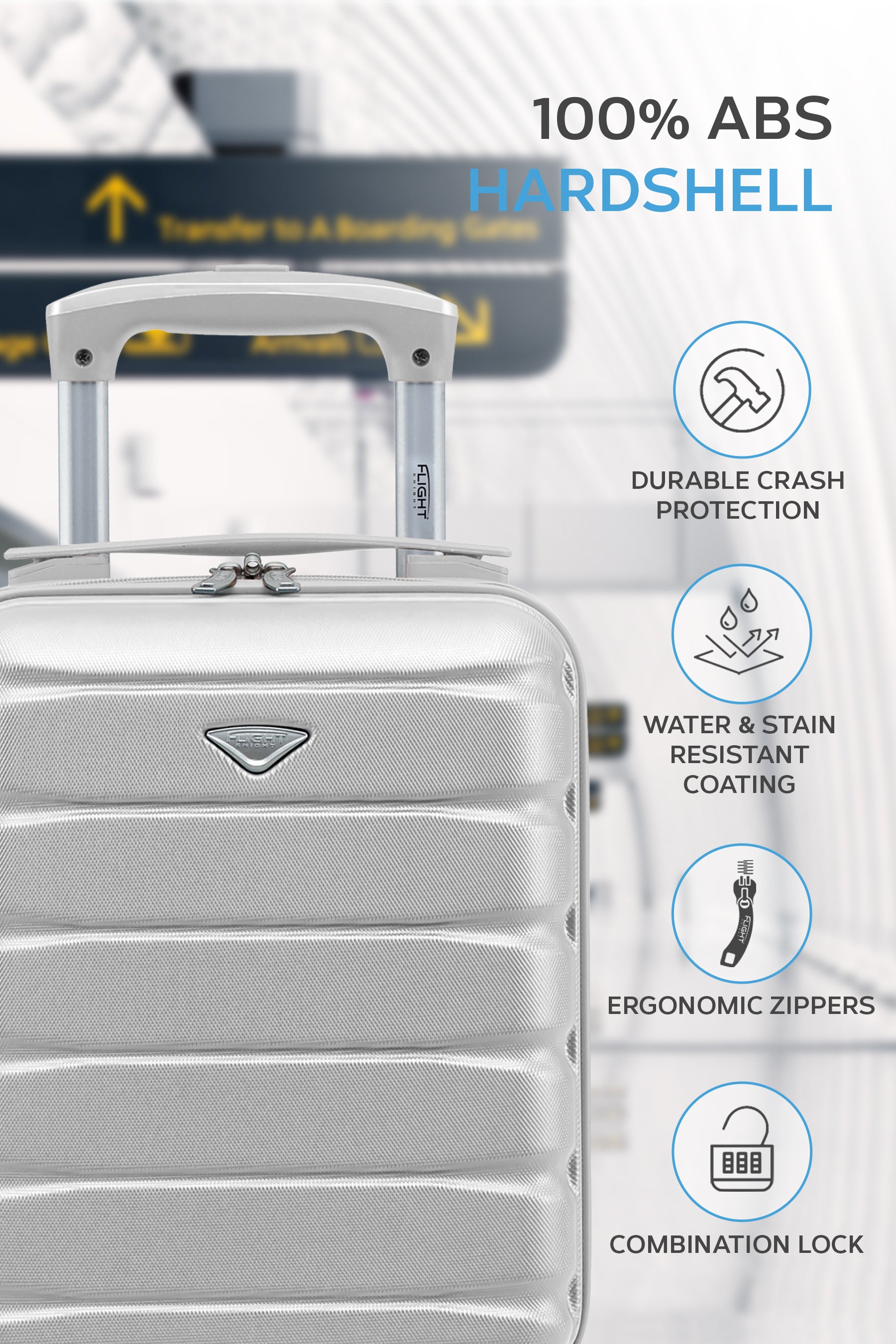 40x20x25cm SAFIR Carry on Cabin Case