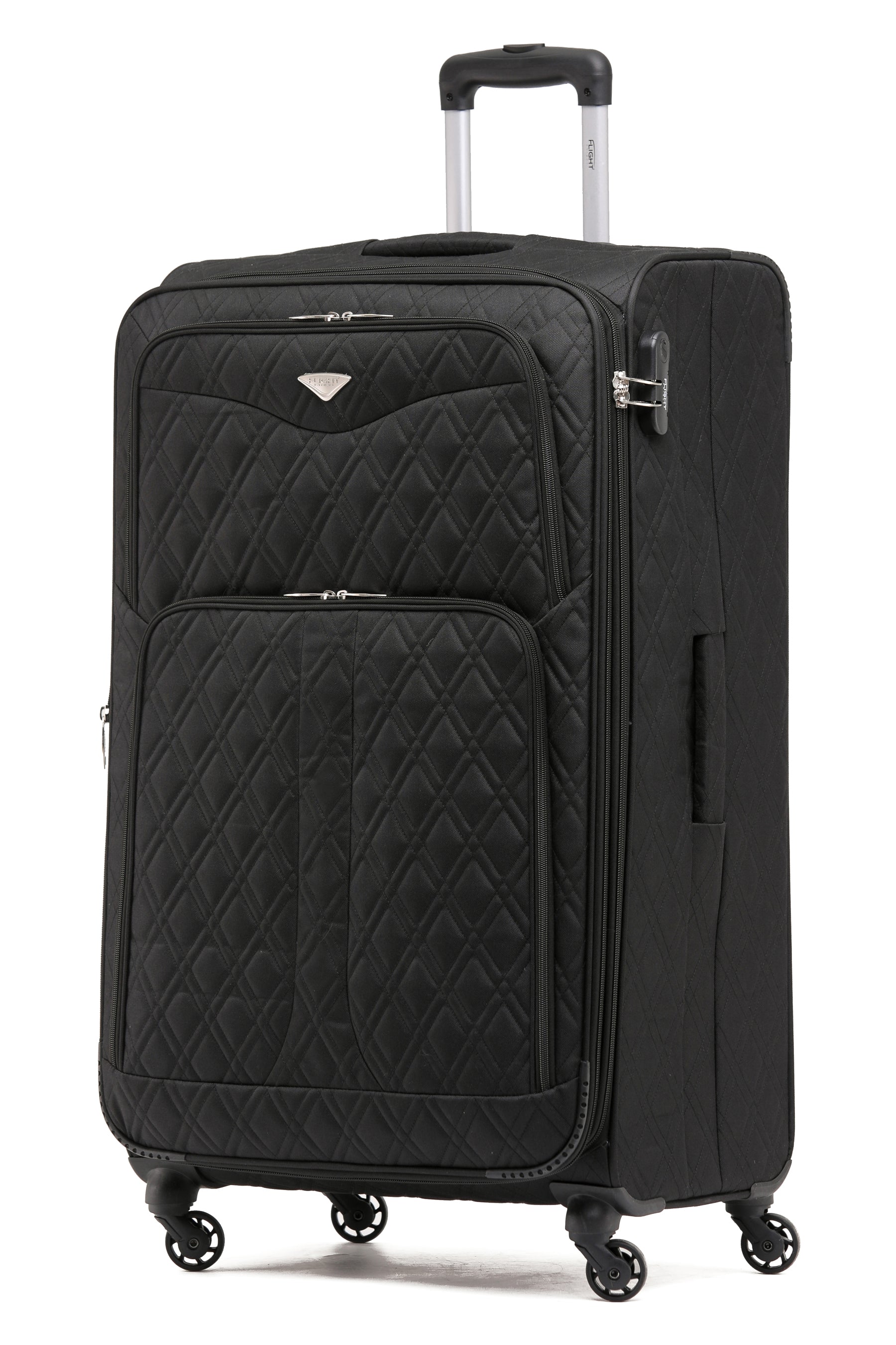 Large 30" Soft Shell Checked Bag Hold Luggage - Quilted