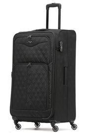 Large 30" Soft Shell Checked Bag Hold Luggage - Quilted