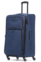 Large 30" Soft Shell Checked Bag Hold Luggage - Quilted