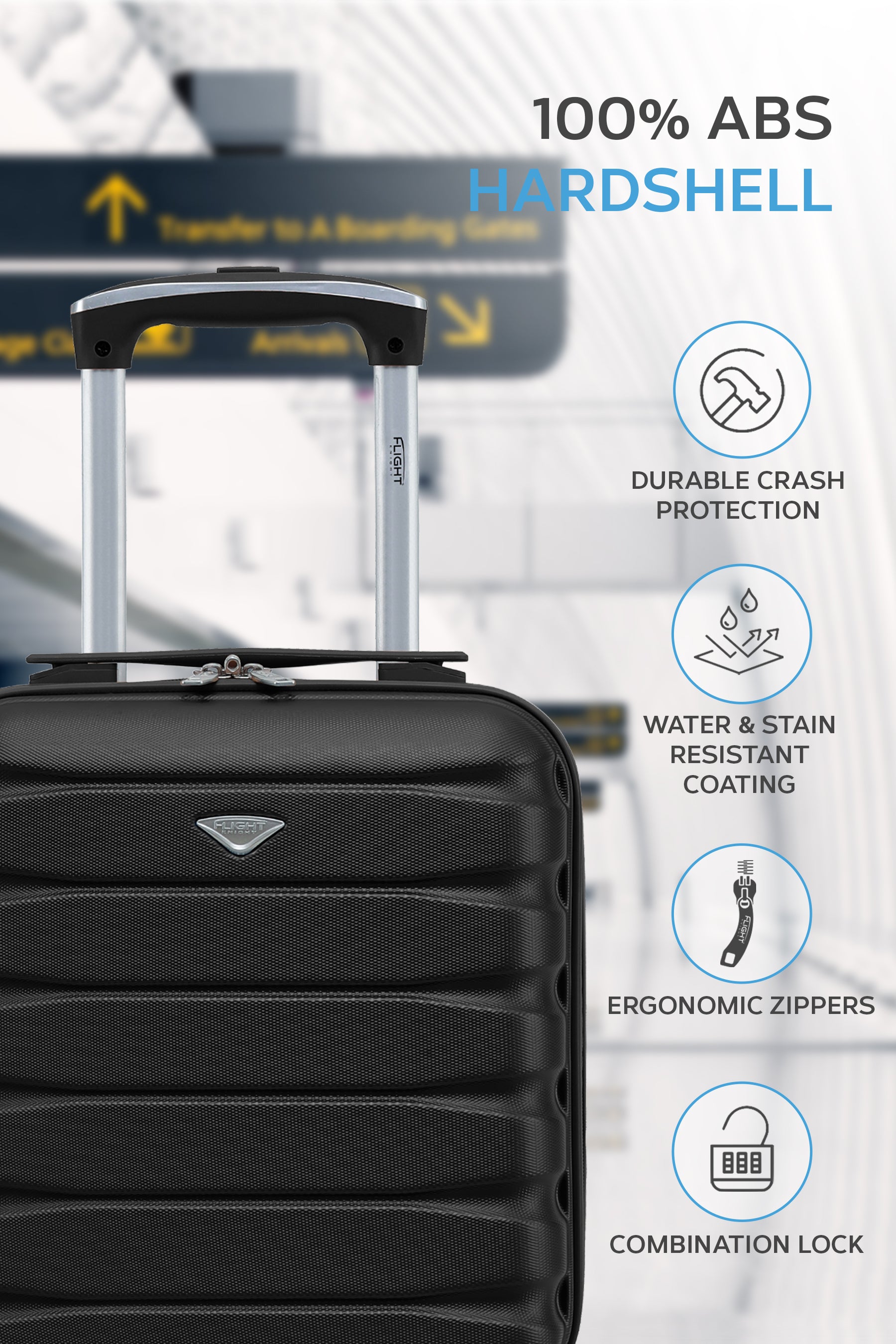 40x30x20cm SAFIR Carry on Cabin Case