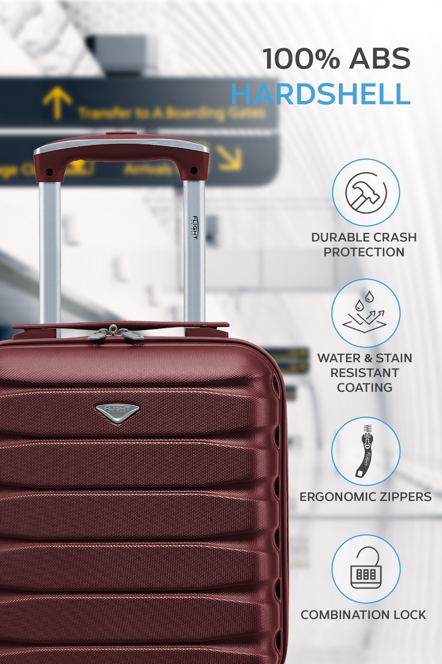 40x30x20cm SAFIR Carry on Cabin Case