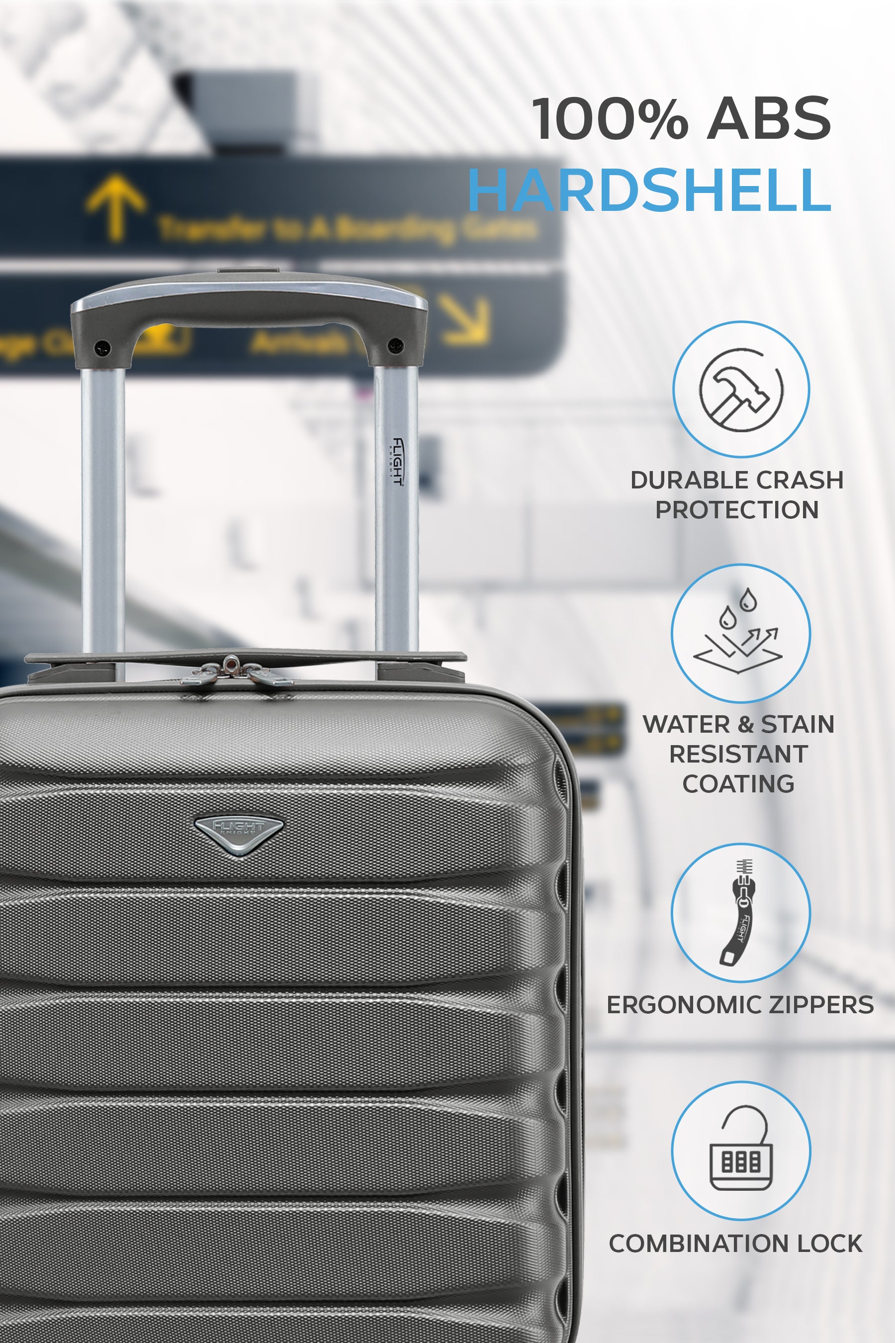 40x30x20cm SAFIR Carry on Cabin Case
