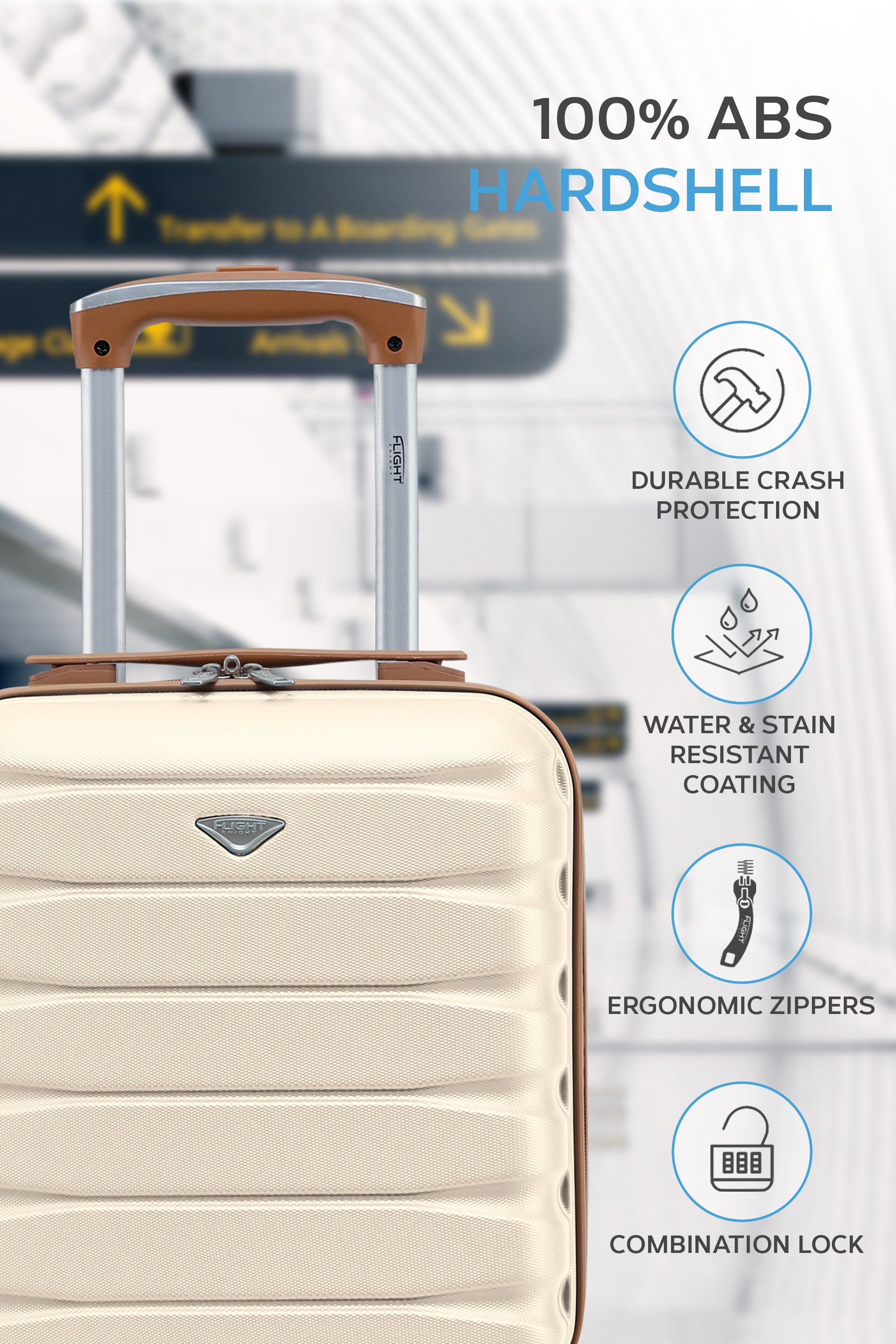 40x30x20cm SAFIR Carry on Cabin Case