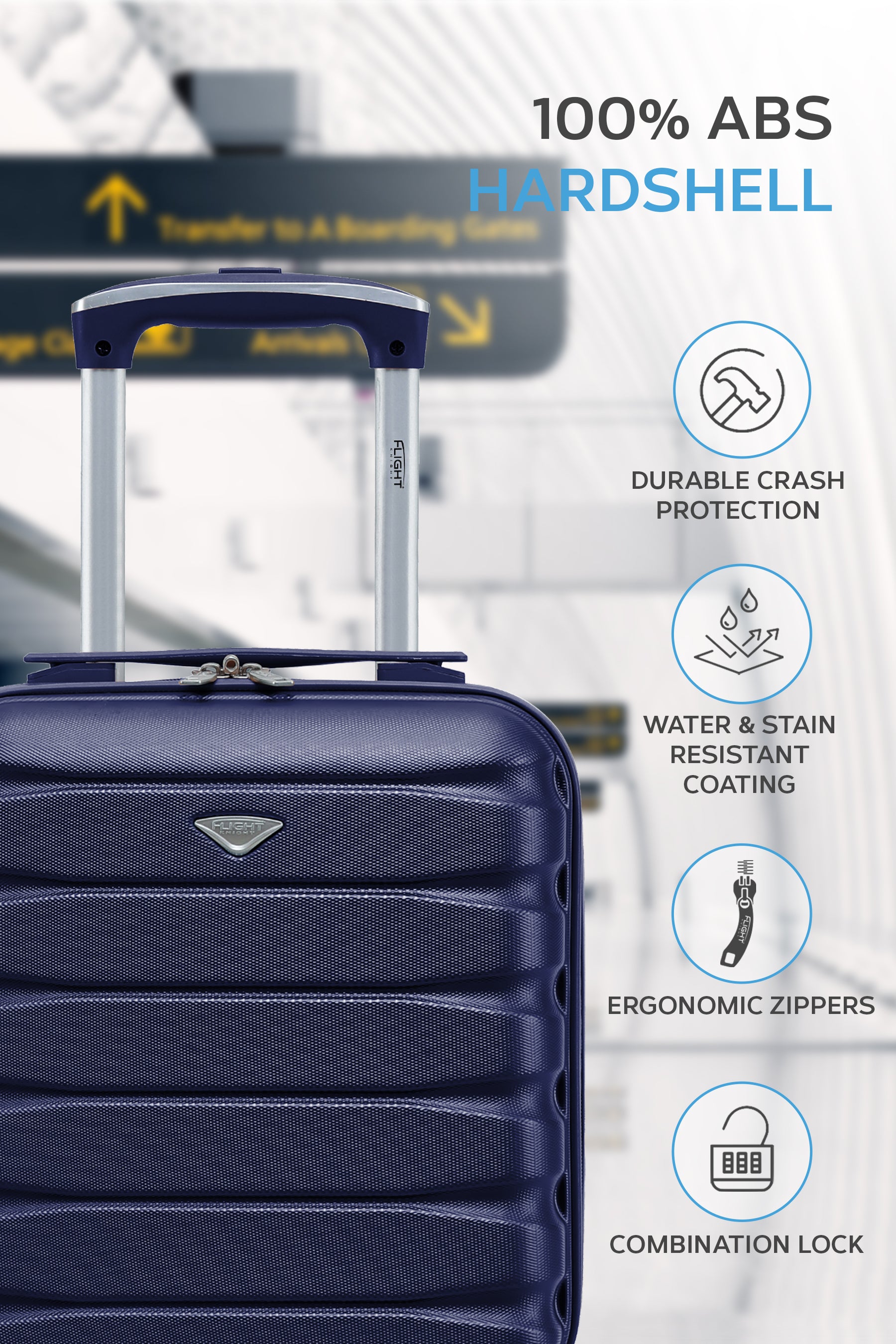 40x30x20cm SAFIR Carry on Cabin Case