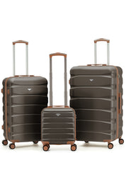 SAFIR TRUNK 3-Piece Suitcase Set (40x30x20cm + Medium + Large)