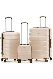 SAFIR TRUNK 3-Piece Suitcase Set (40x30x20cm + Medium + Large)