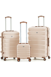 SAFIR TRUNK 3-Piece Suitcase Set (40x30x20cm + Medium + Large)