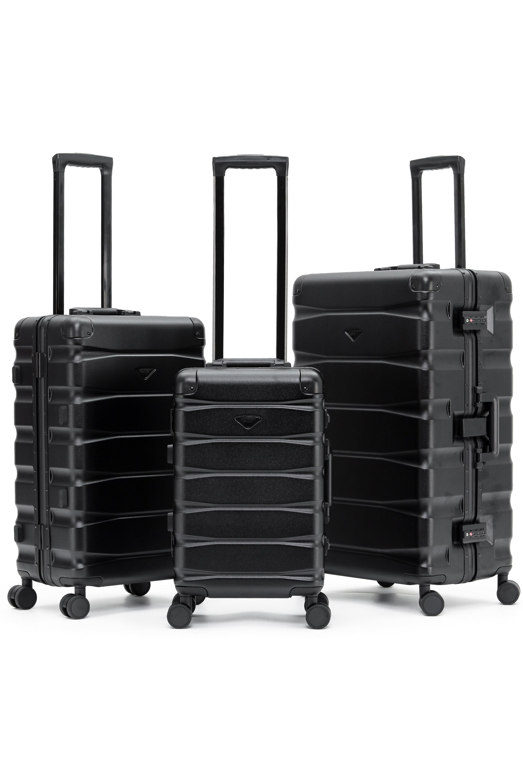Set of 3 SAFIR Aluminium Frame 55x35x20cm + Medium + Large