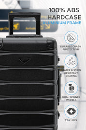 55x35x20cm  SAFIR Aluminium Frame Cabin Carry on Case