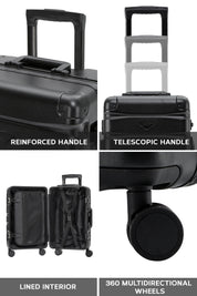 55x35x20cm  SAFIR Aluminium Frame Cabin Carry on Case