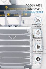 45x36x20cm SAFIR Aluminium Frame Cabin Carry on Case