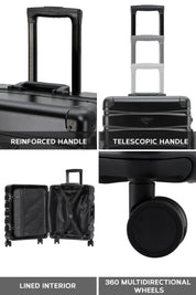 56x45x25cm SAFIR Aluminium Frame Cabin Carry on Case