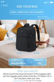 40x20x25cm Travel Backpack