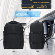 Flight Knight Underseat Backpack for Travelling USB Port Padded Comfortable Backpack - Carry On Luggage For easyJet, Ryanair. BA, Jet2 & Many More!