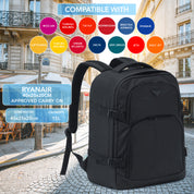 Flight Knight Underseat Backpack for Travelling USB Port Padded Comfortable Backpack - Carry On Luggage For easyJet, Ryanair. BA, Jet2 & Many More!