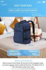 40x20x25cm Travel Backpack