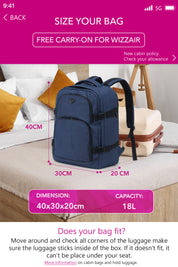 40x30x20cm Travel Backpack