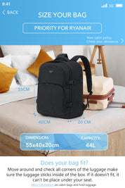55x40x20cm Travel Backpack