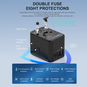 Travel Adapter Plug - 180+ Country Compatible