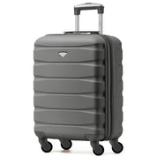 55x40x23cm Maximum Size Lufthansa Lightweight 4 Wheel ABS Hard Cabin Suitcase