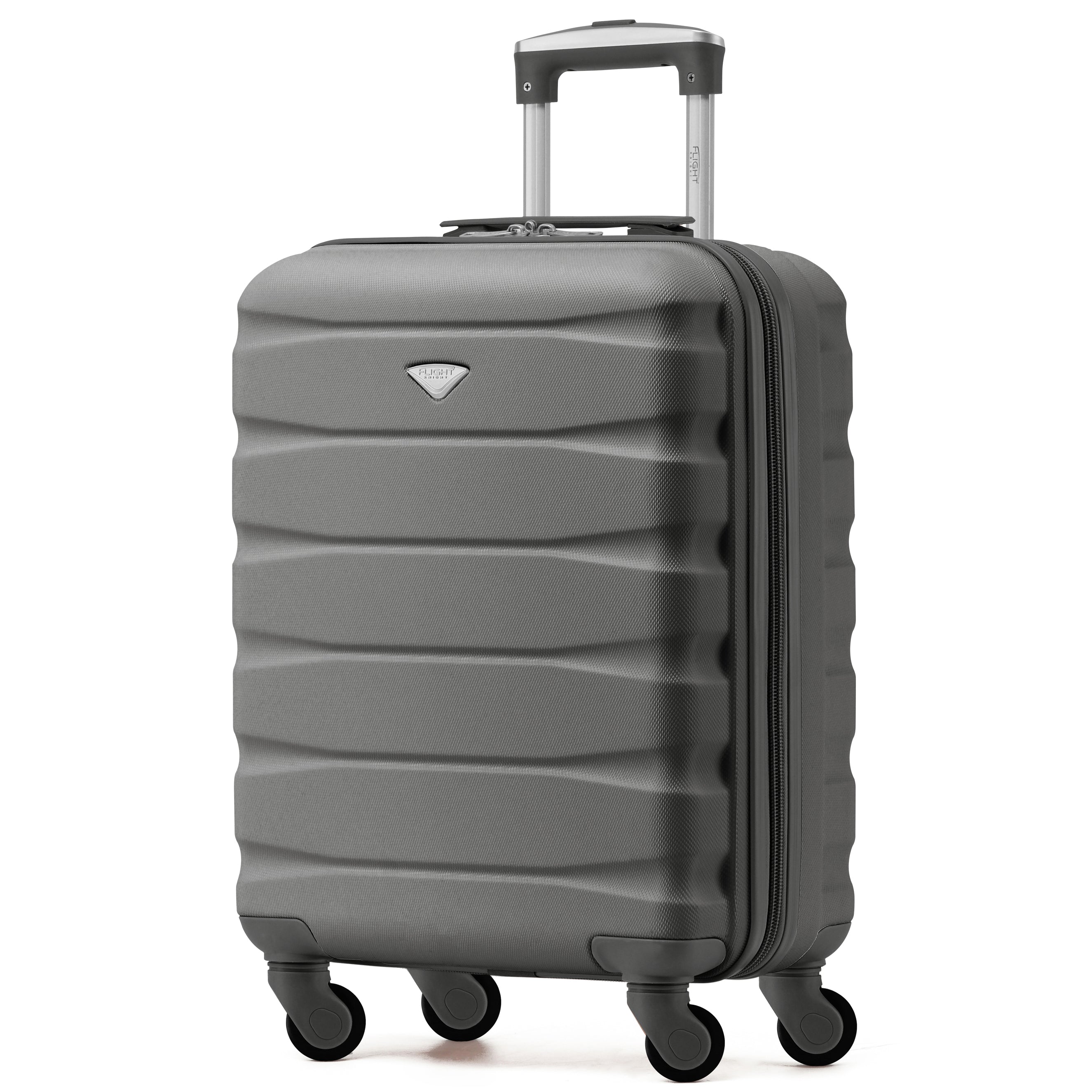 55x40x23cm Maximum Size Lufthansa Lightweight 4 Wheel ABS Hard Cabin Suitcase