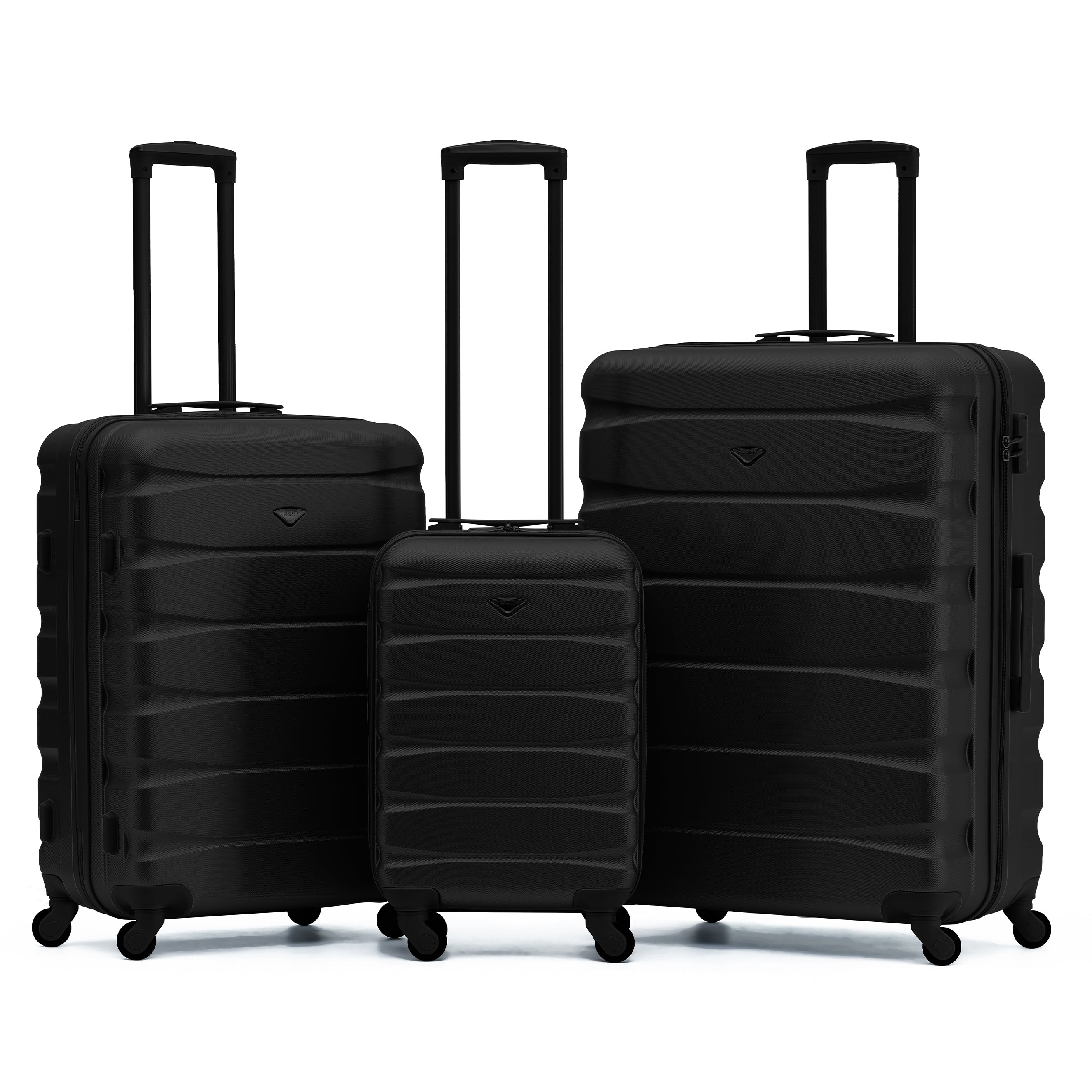 SAFIR Upgraded Colours 4 Wheels 3-Piece Luggage Set