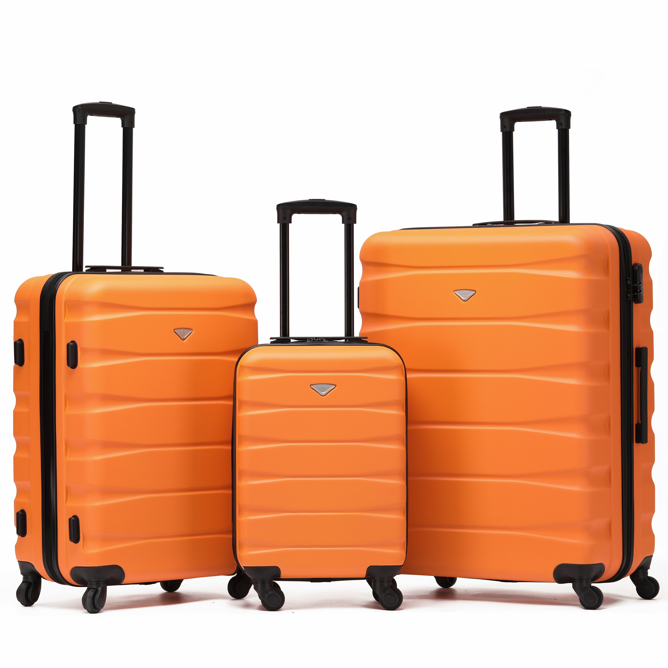 SAFIR Upgraded Colours 4 Wheels 3-Piece Luggage Set