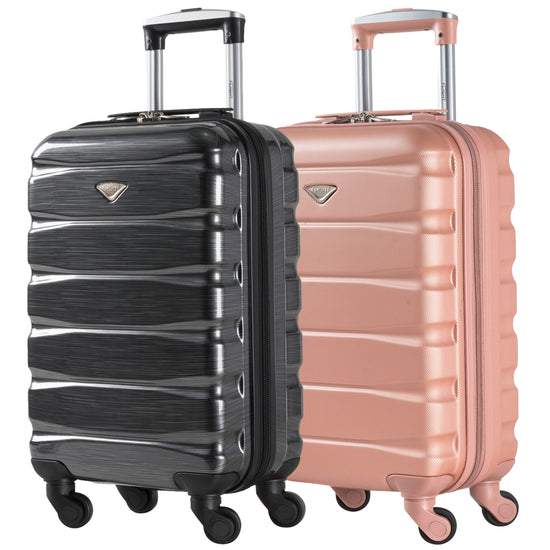 55x35x20 Lightweight 4 Wheel ABS Hard Case Suitcases Cabin Carry On Hand Luggage