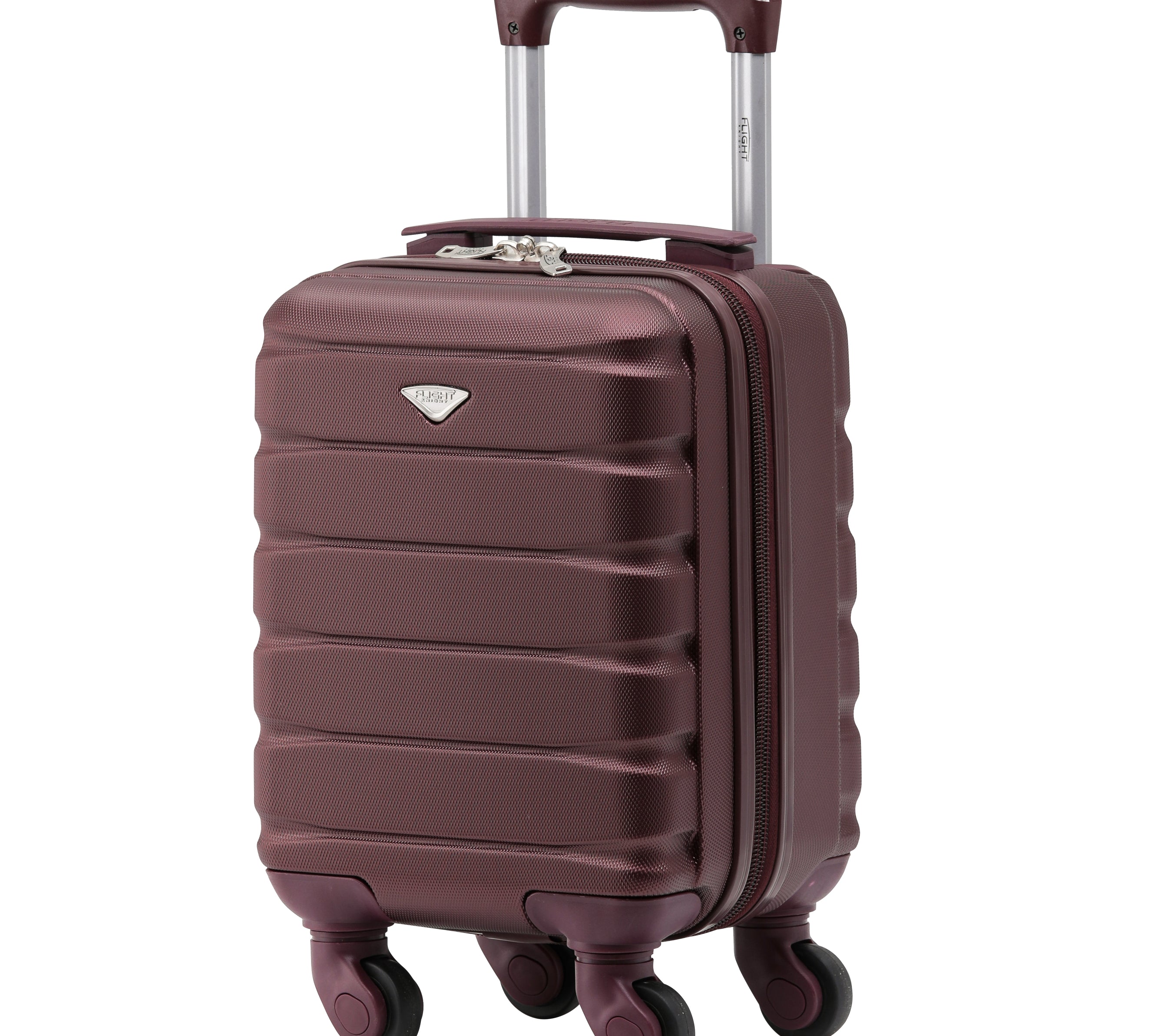 40x20x25cm Lightweight 4 Wheel ABS Hard Case Cabin Carry On Hand Luggage 100+ Approved Airlines Including BA, easyJet & Maximum Size for Ryanair
