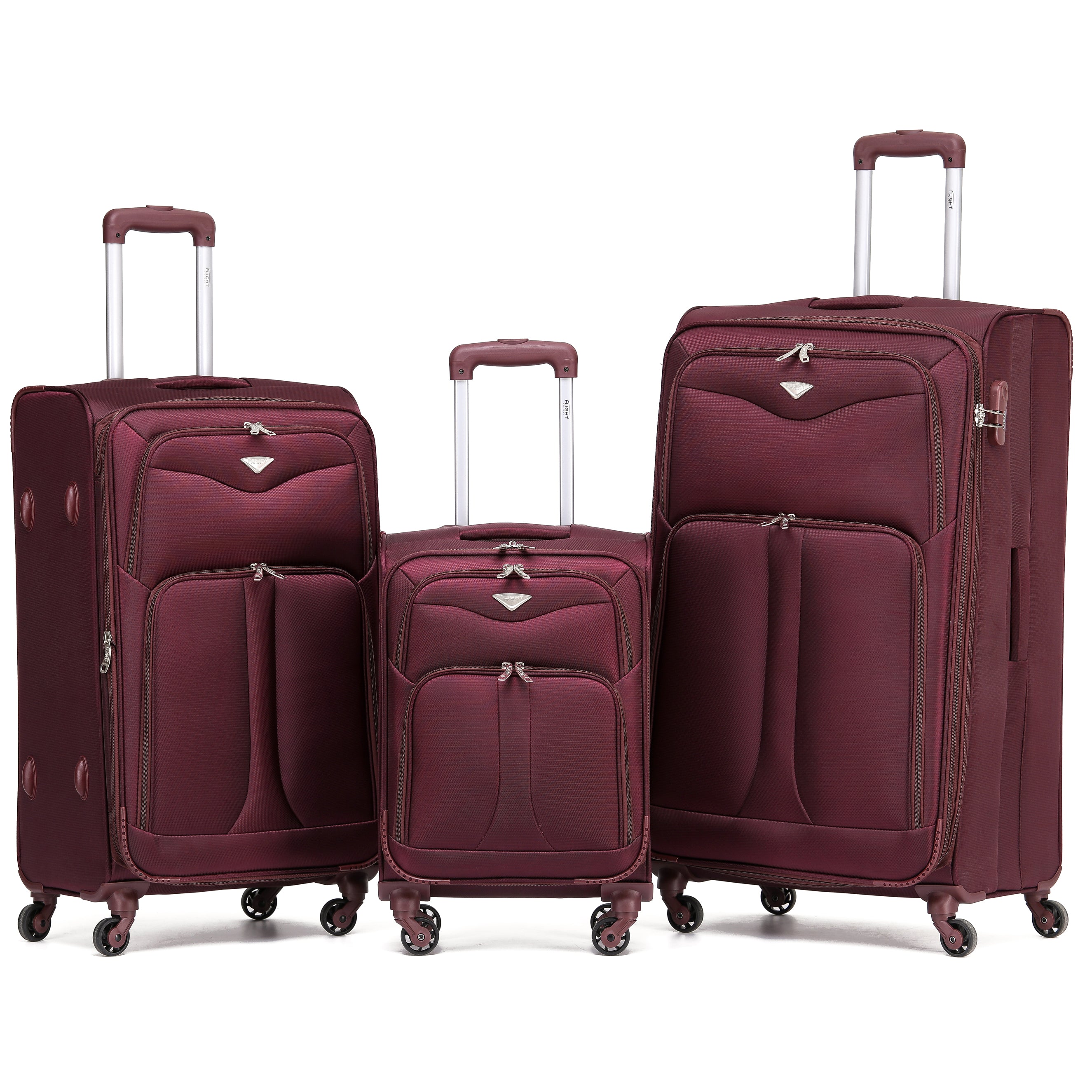 Lightweight 4 Wheel Soft Case Suitcases