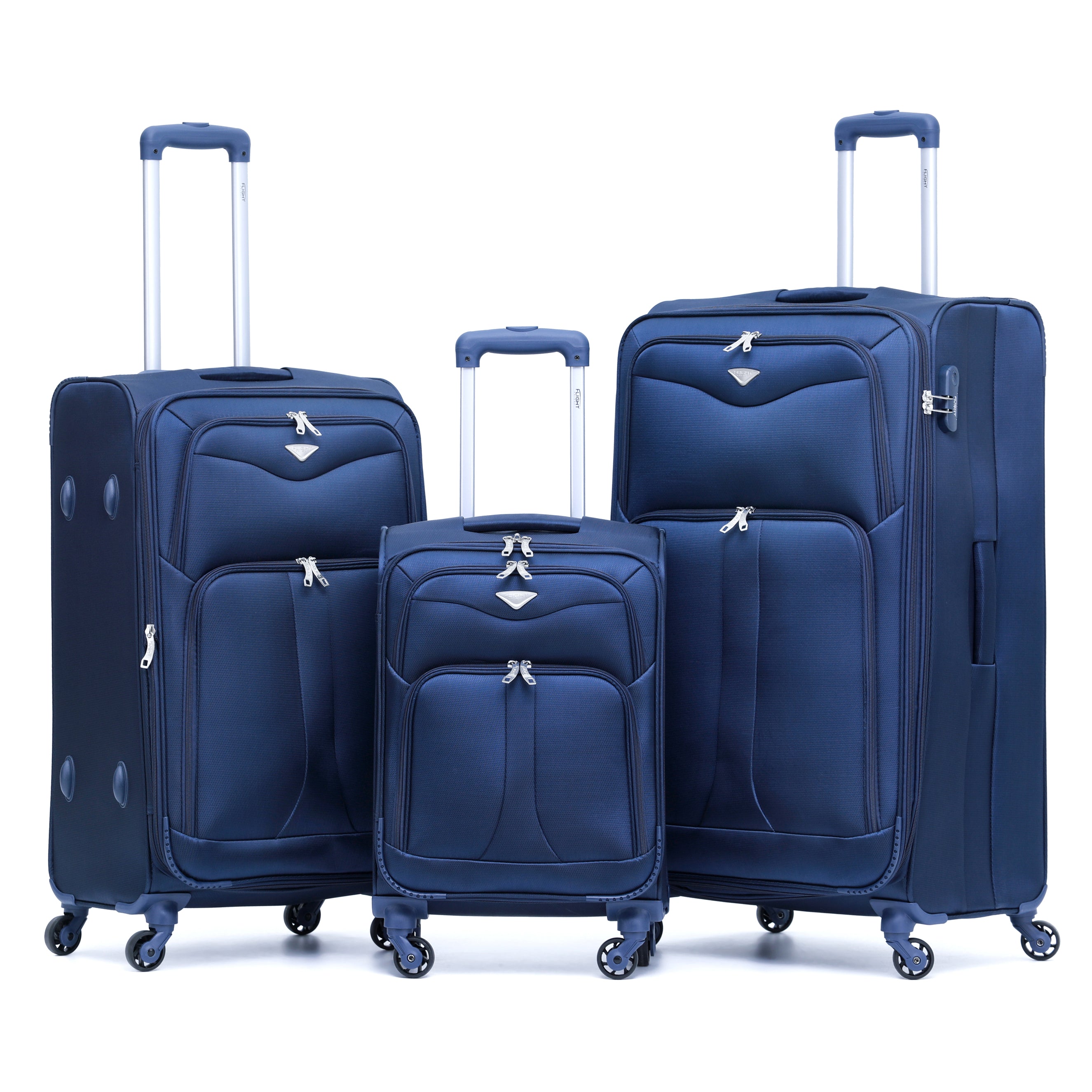 Lightweight 4 Wheel Soft Case Suitcases