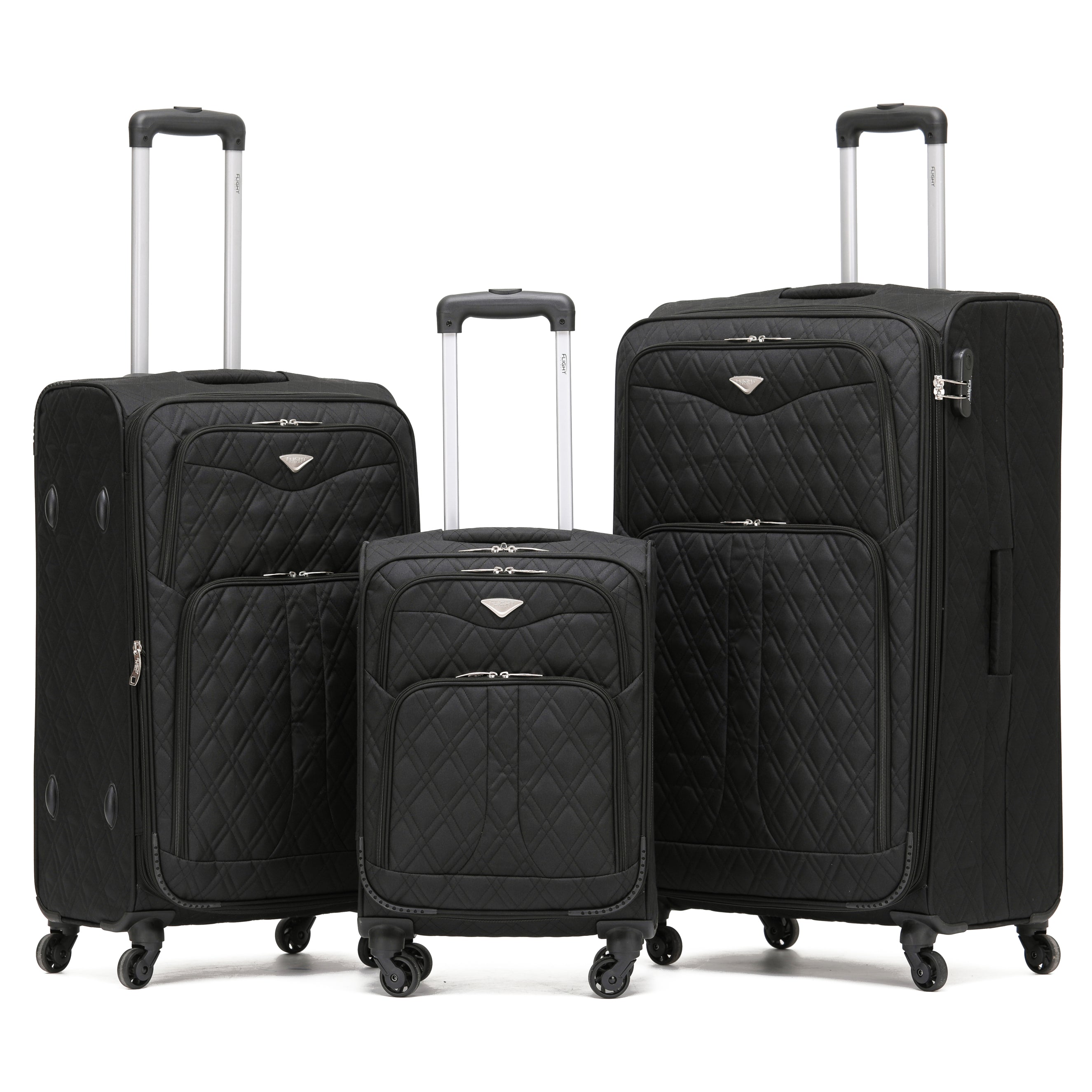 Lightweight 4 Wheel Soft Case Suitcases