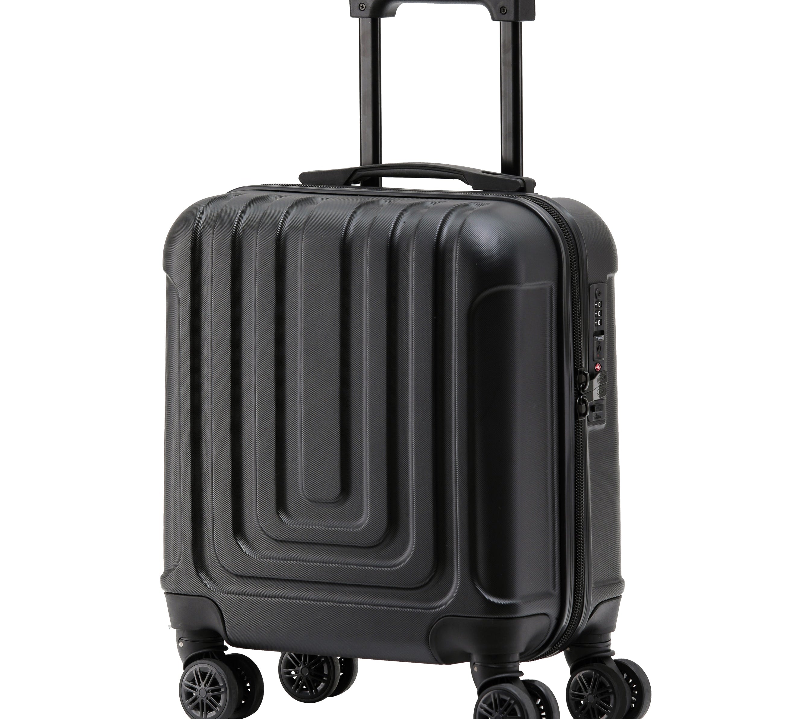 45x36x20cm Premium Hard Shell Lightweight Cabin Suitcase - 8 Spinner Wheels - Built-in TSA Lock & USB Port - Luggage Approved for Over 100 Airlines Including easyJet Underseat