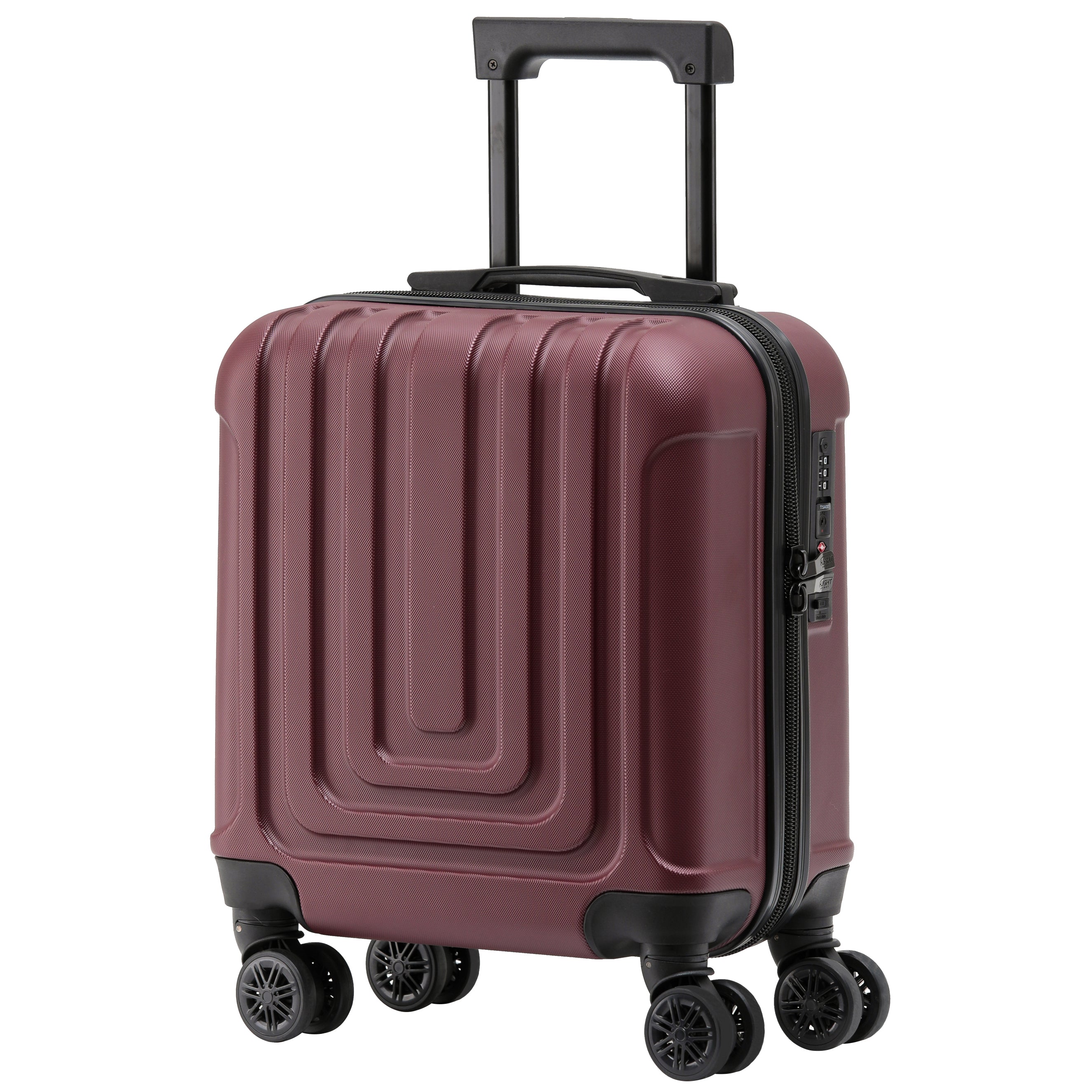Load image into Gallery viewer, 45x36x20cm Premium Hard Shell Lightweight Cabin Suitcase - 8 Spinner Wheels - Built-in TSA Lock &amp;amp; USB Port - Luggage Approved for Over 100 Airlines Including easyJet Underseat

