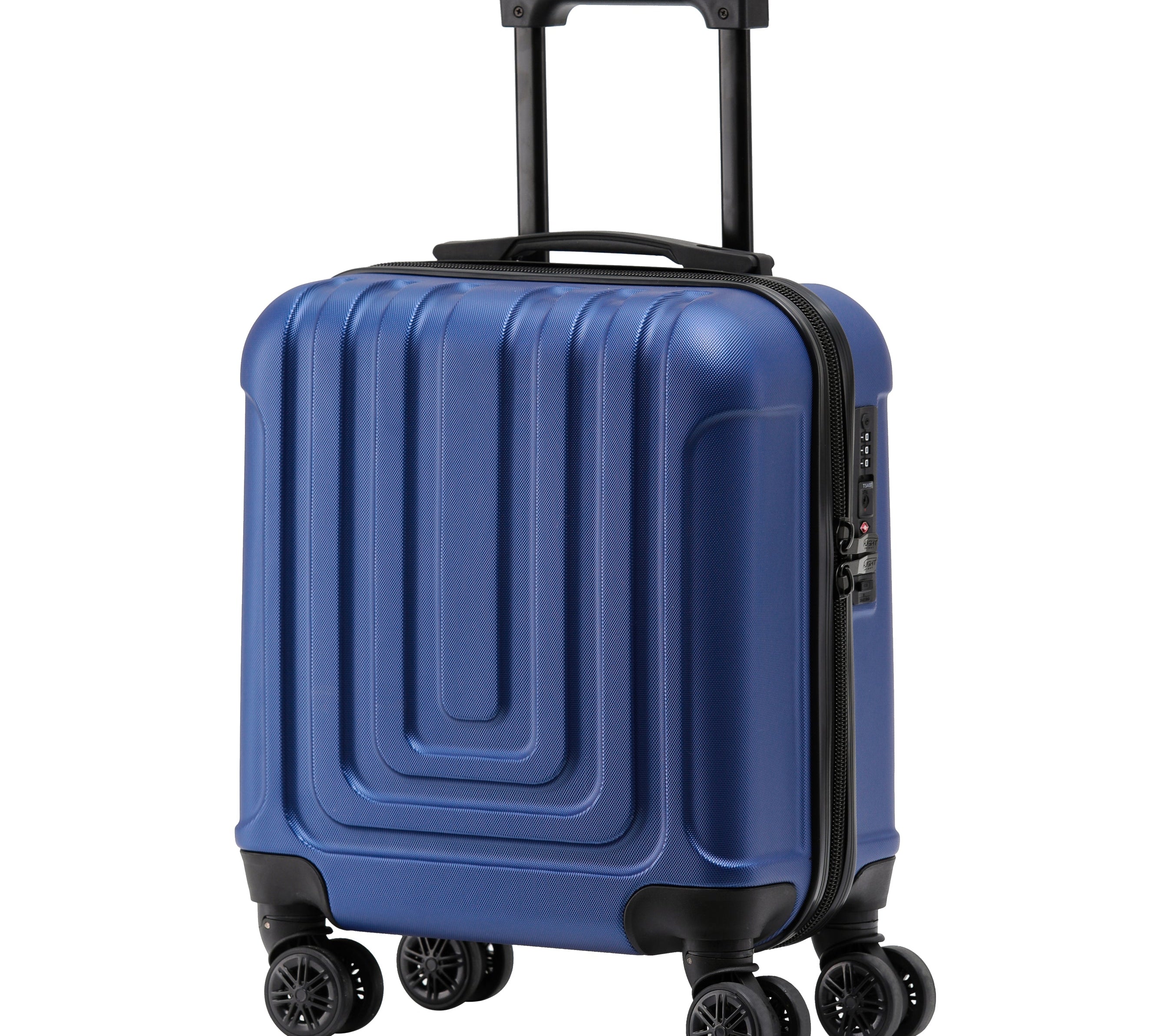 45x36x20cm Premium Hard Shell Lightweight Cabin Suitcase - 8 Spinner Wheels - Built-in TSA Lock & USB Port - Luggage Approved for Over 100 Airlines Including easyJet Underseat