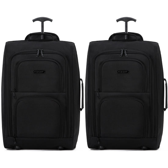 55x35x20cm 2 Wheel Soft Shell Suitcase