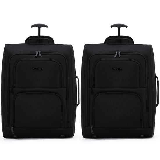 55x40x20cm 2 Wheel Soft Shell Suitcase