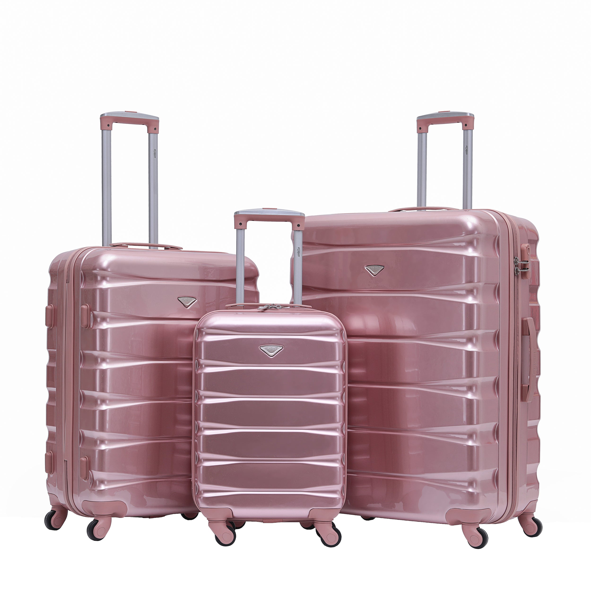 Lightweight 4 Wheel Hard Case Suitcases Cabin & Hold Luggage Emirates Approved