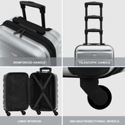 SAFIR Cabin Bag & Large Check-in Suitcase Set of 2