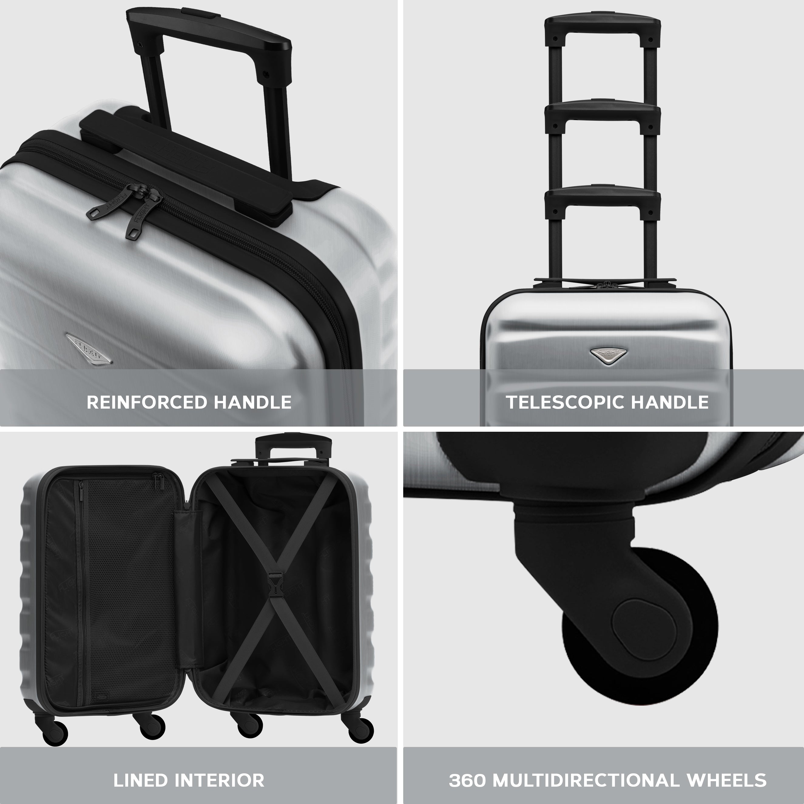 SAFIR Cabin Bag & Large Check-in Suitcase Set of 2