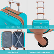 SAFIR Cabin Bag & Large Check-in Suitcase Set of 2
