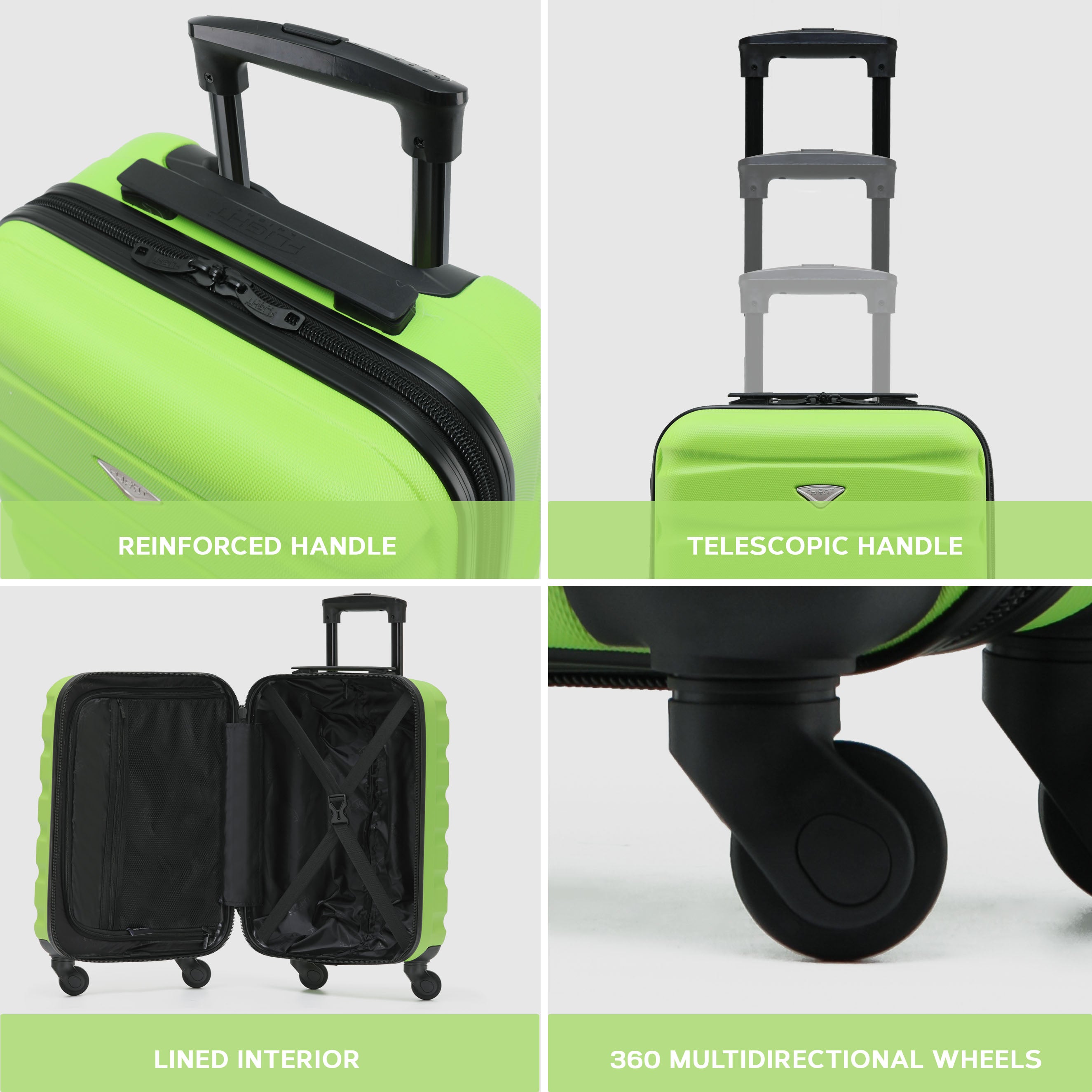 SAFIR Cabin Bag & Large Check-in Suitcase Set of 2