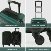 SAFIR Cabin Bag & Large Check-in Suitcase Set of 2