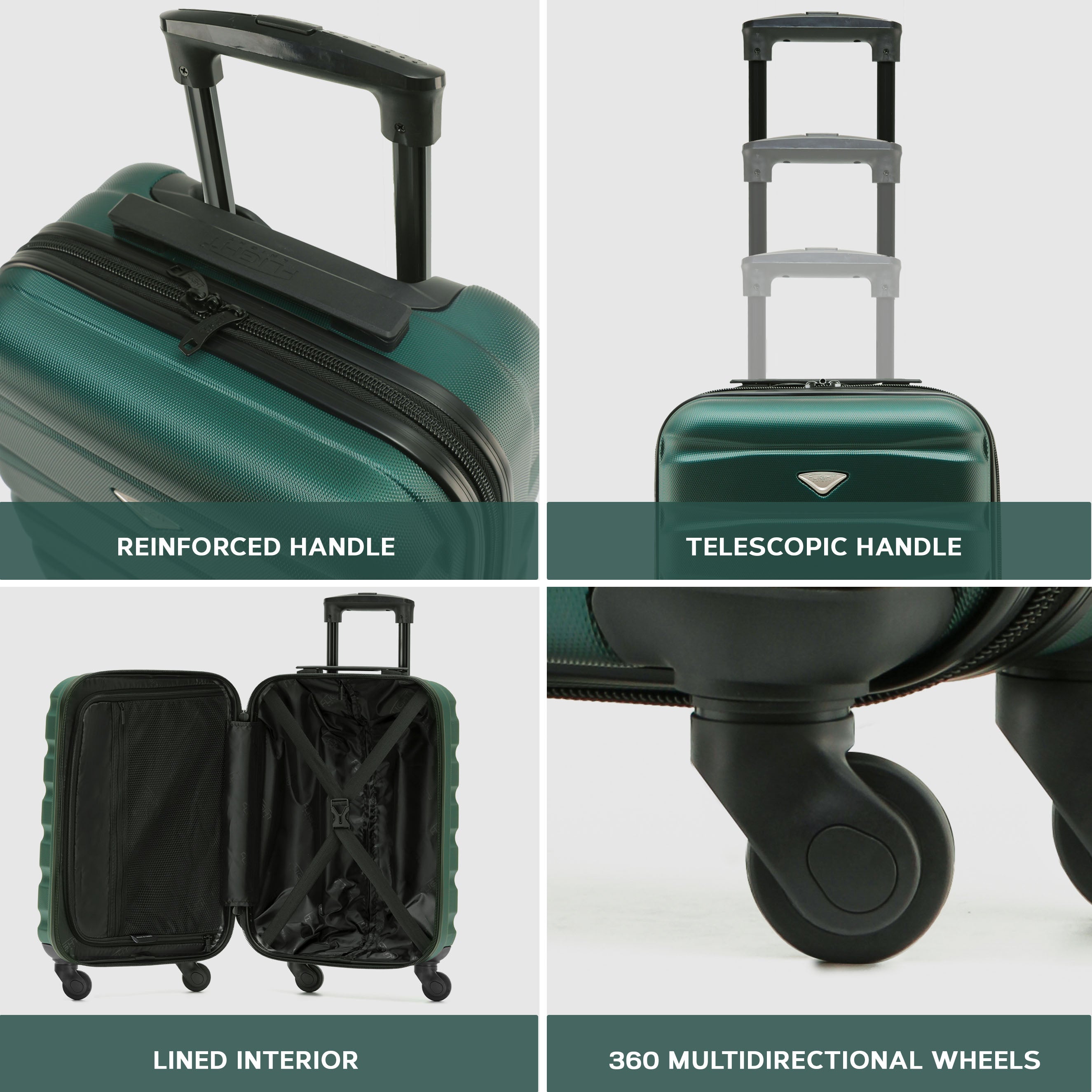SAFIR Cabin Bag & Large Check-in Suitcase Set of 2