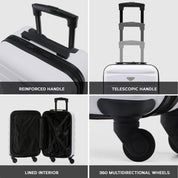 SAFIR Cabin Bag & Large Check-in Suitcase Set of 2